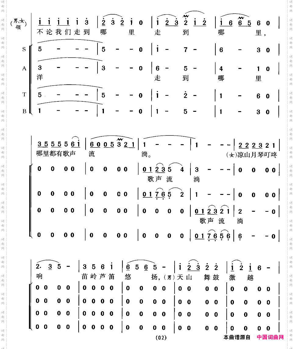 我们的祖国歌甜花香