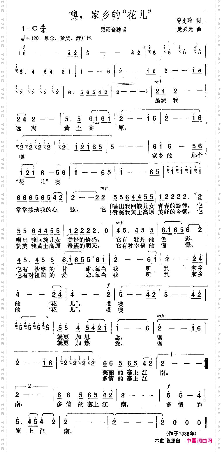 噢，家乡的“花儿”