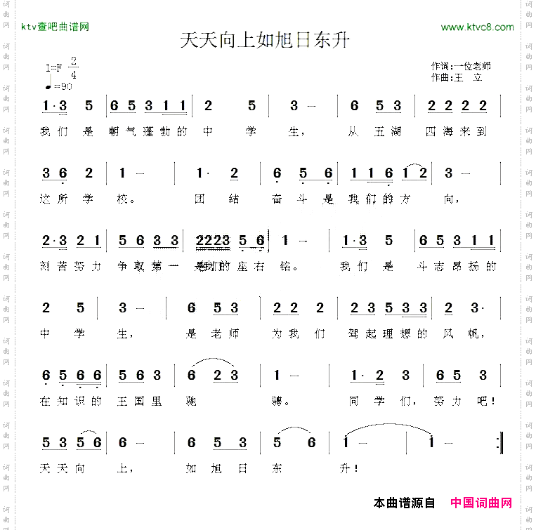 天天向上如旭日东升