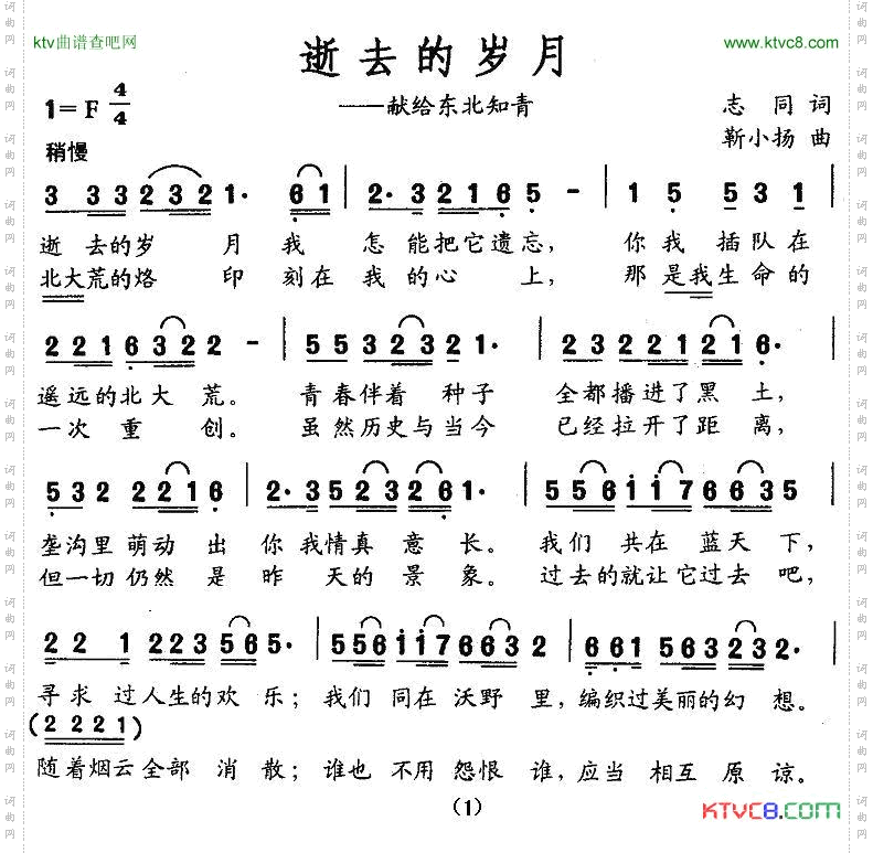 逝去的岁月_献给东北知青