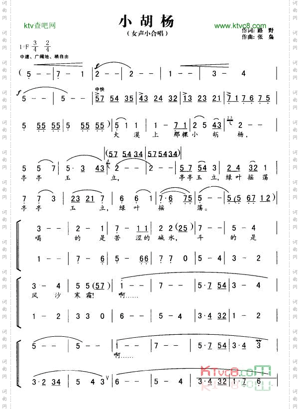 小胡杨_女声小合唱