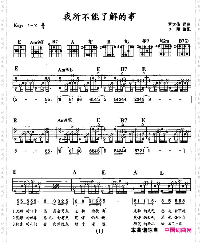 我所不能了解的事