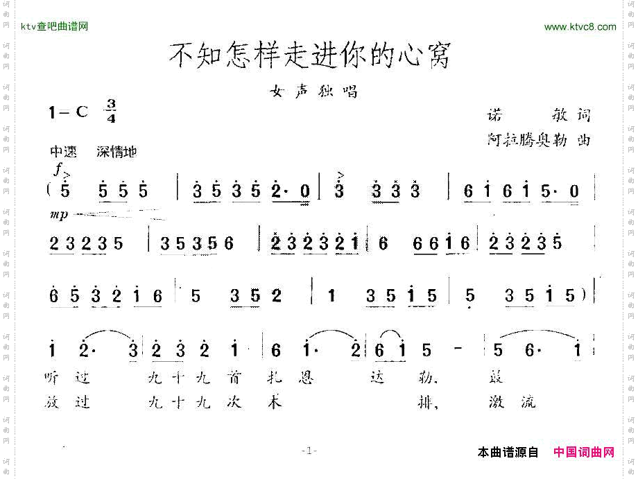 不知怎样走进你的心窝