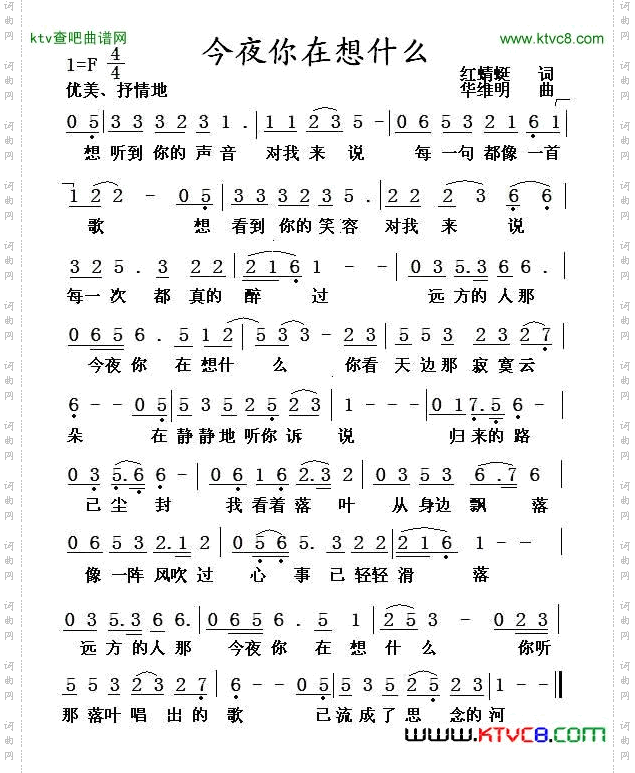 今夜你在想什么
