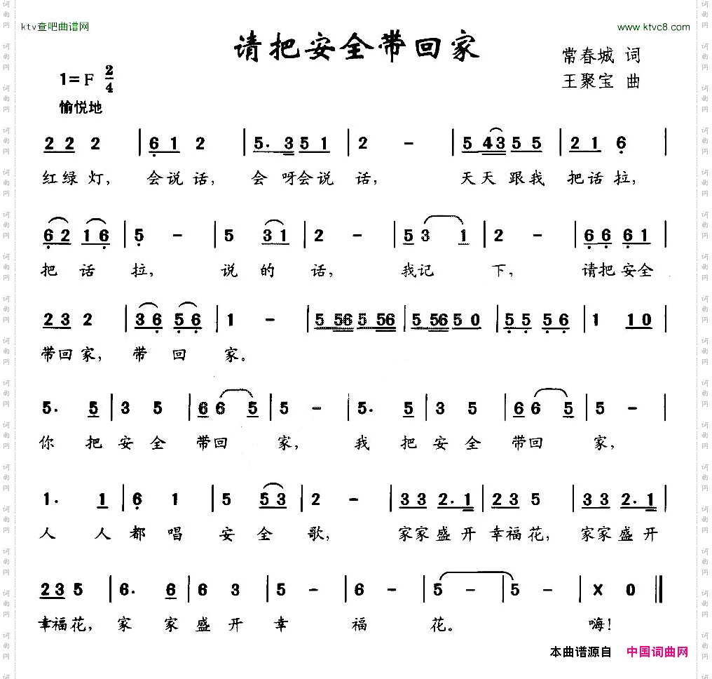 请把安全带回家