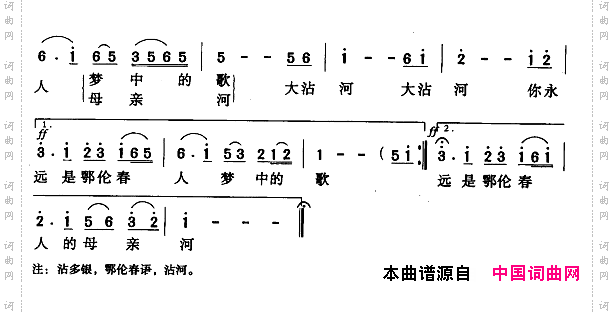沾多银，我的母亲河