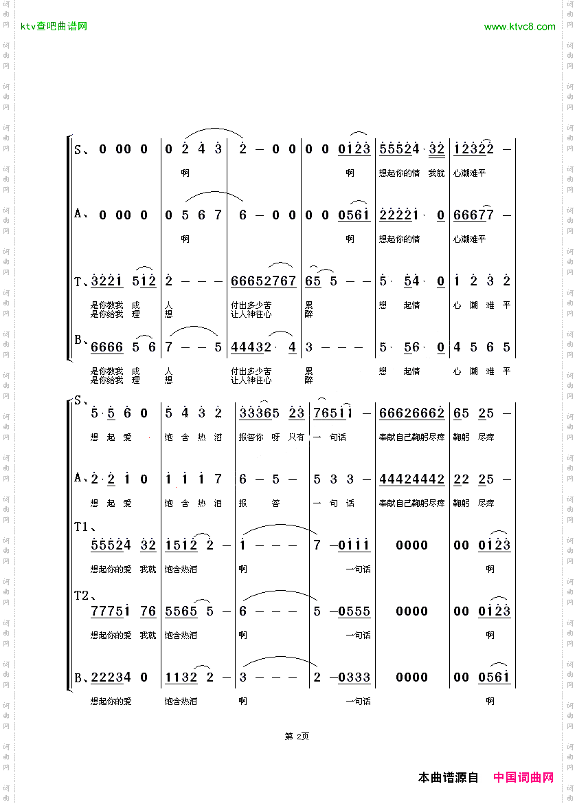 报答_朱顺宝合唱编配版