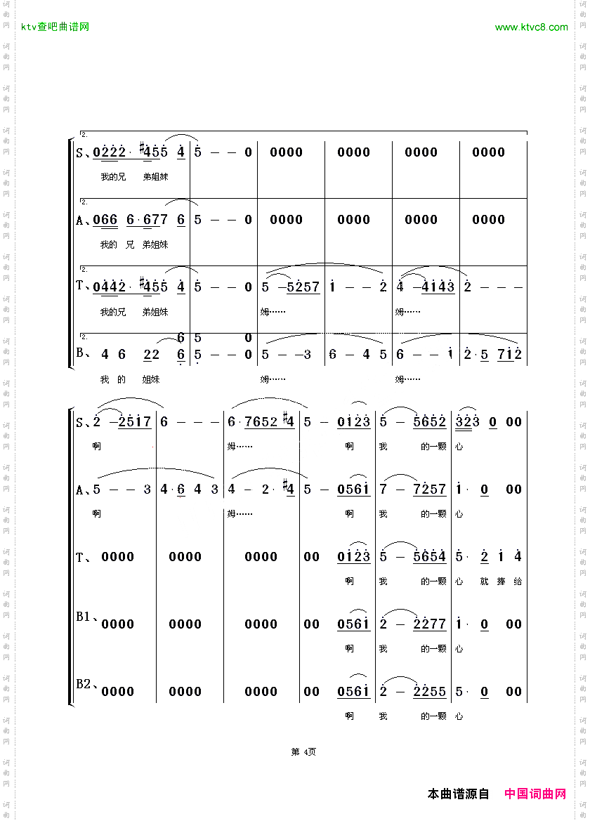 报答_朱顺宝合唱编配版