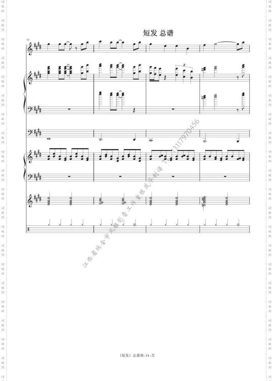 短发总谱14