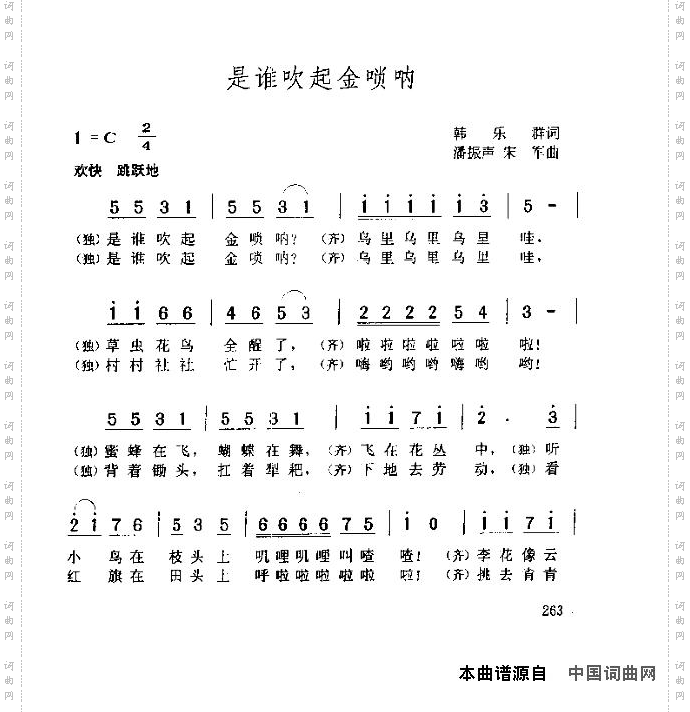 是谁吹起金锁呐1