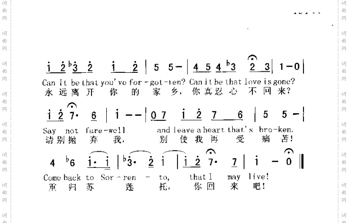 COMEBACKTOSORRENTO重归苏莲托
