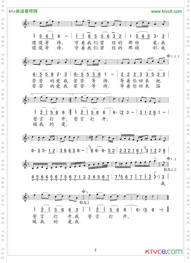 傻傻的爱傻傻等待