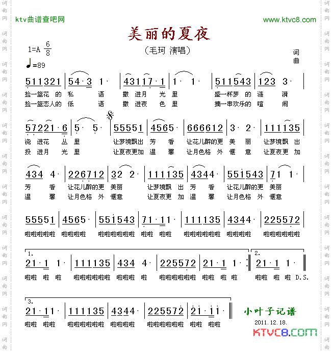 美丽的夏夜