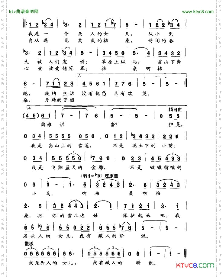 我是头人的女儿