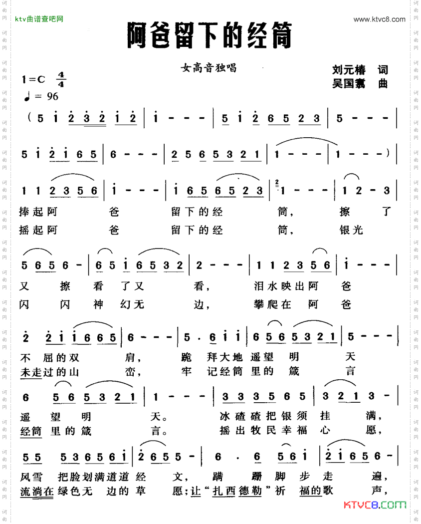 阿爸留下的经筒