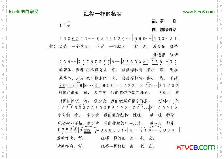 红桦一样的初恋