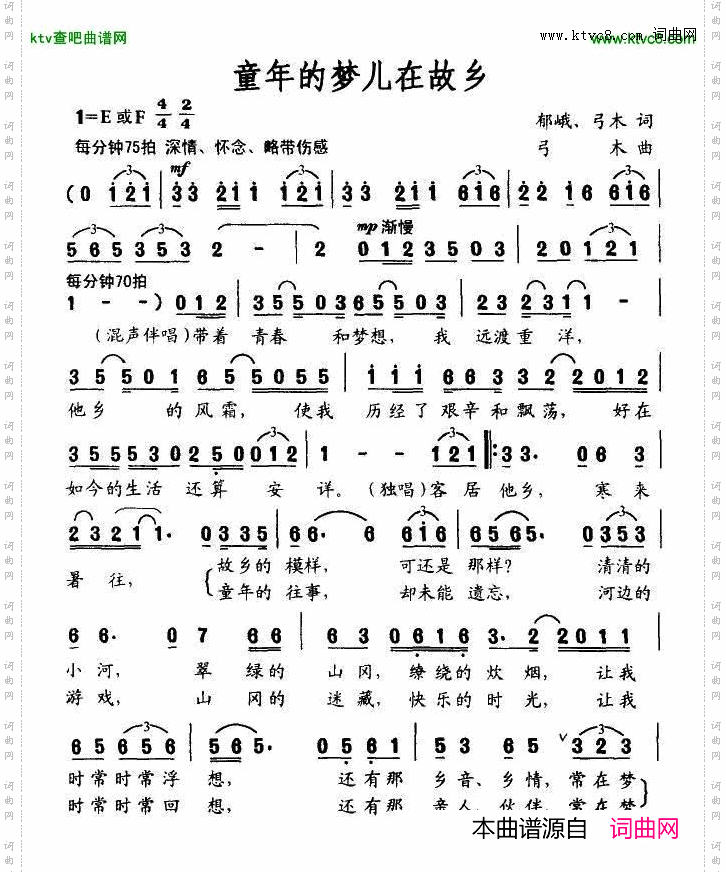 童年的梦儿在故乡