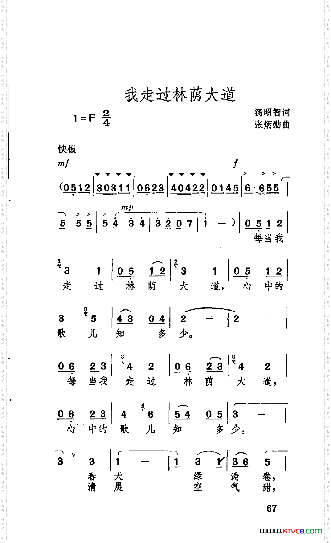 我走过林荫大道