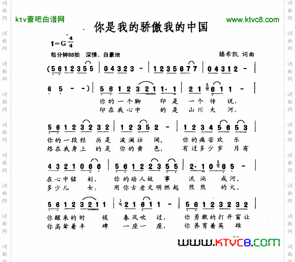 你是我的骄傲我的中国