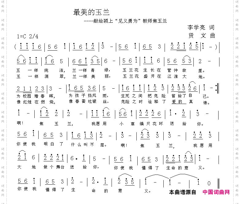 最美的玉兰