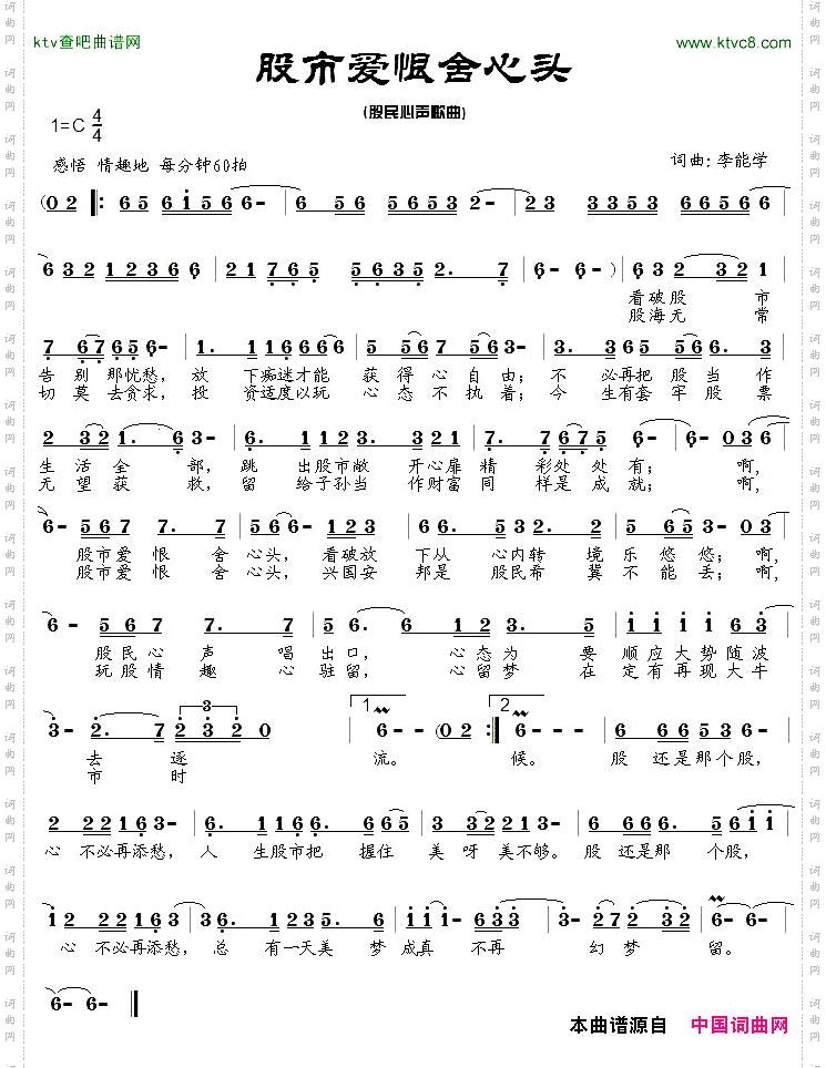 股市爱恨舍心头