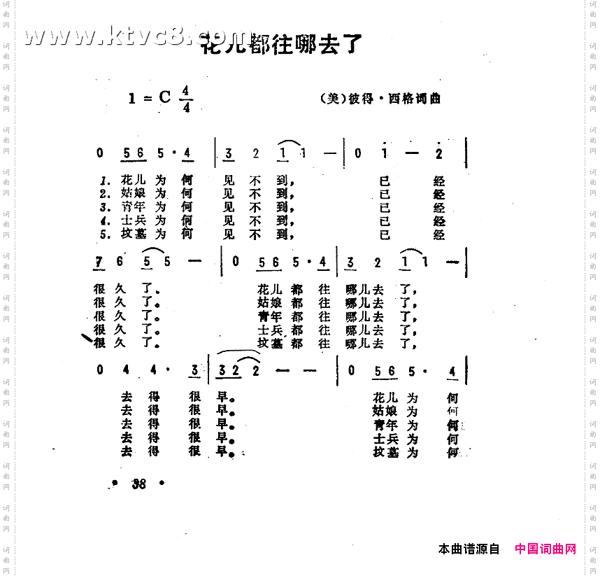 花儿都往那里去了