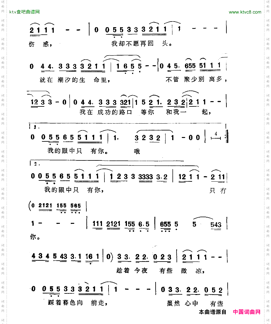 我的眼中只有你