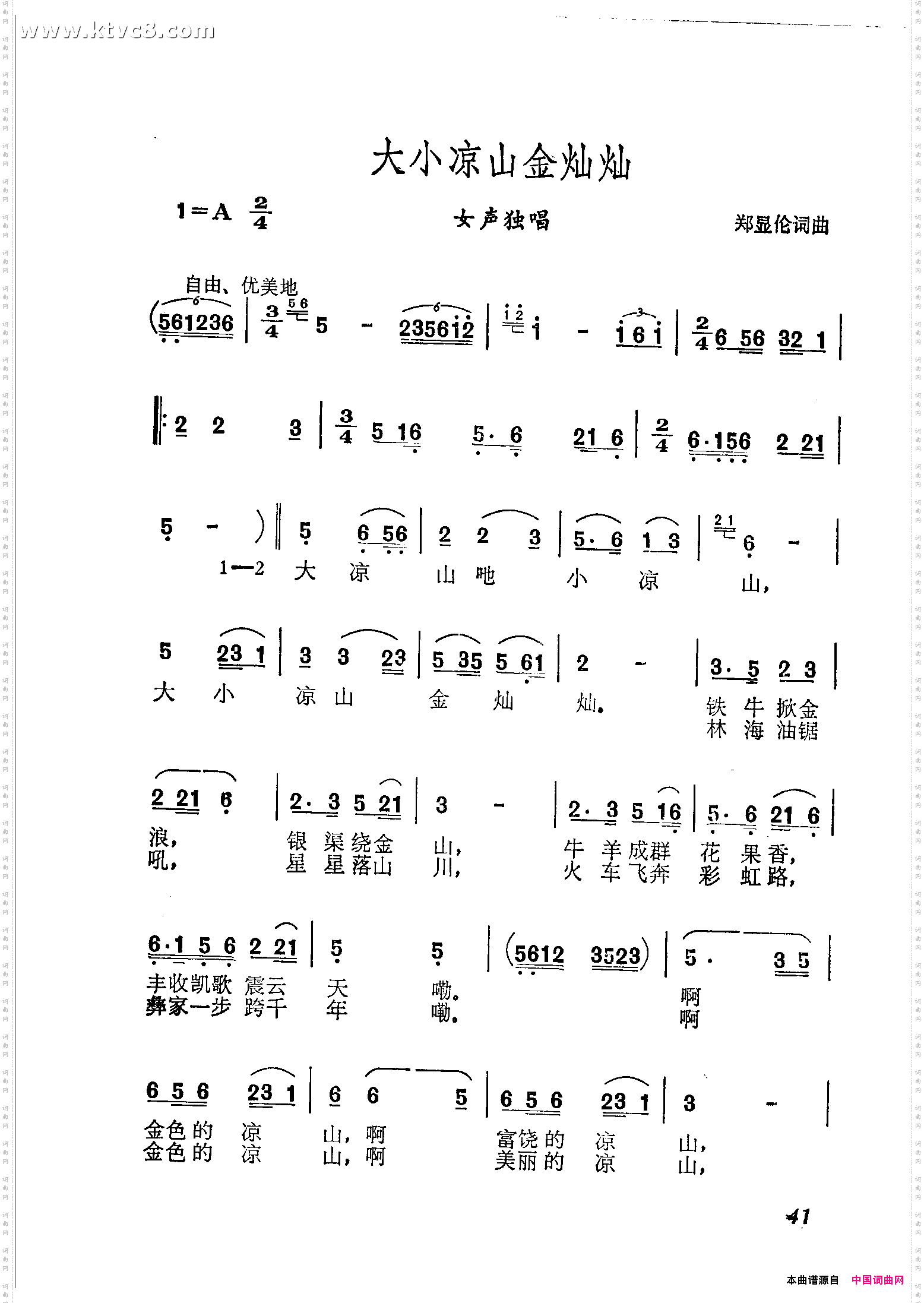 大小凉山金灿灿