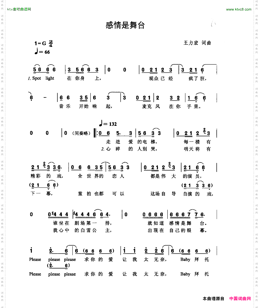感情是舞台