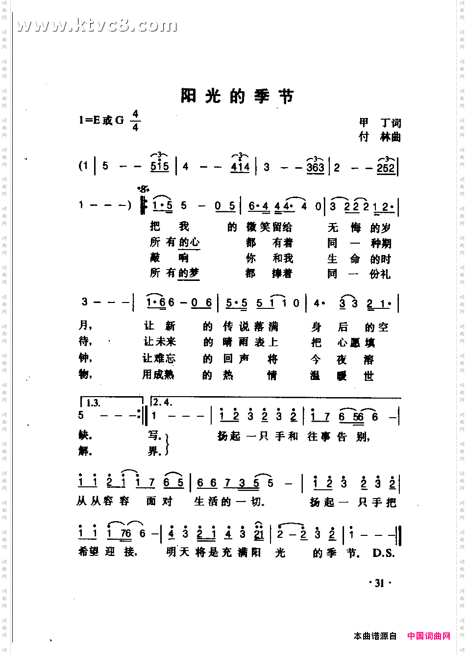 阳光的季节