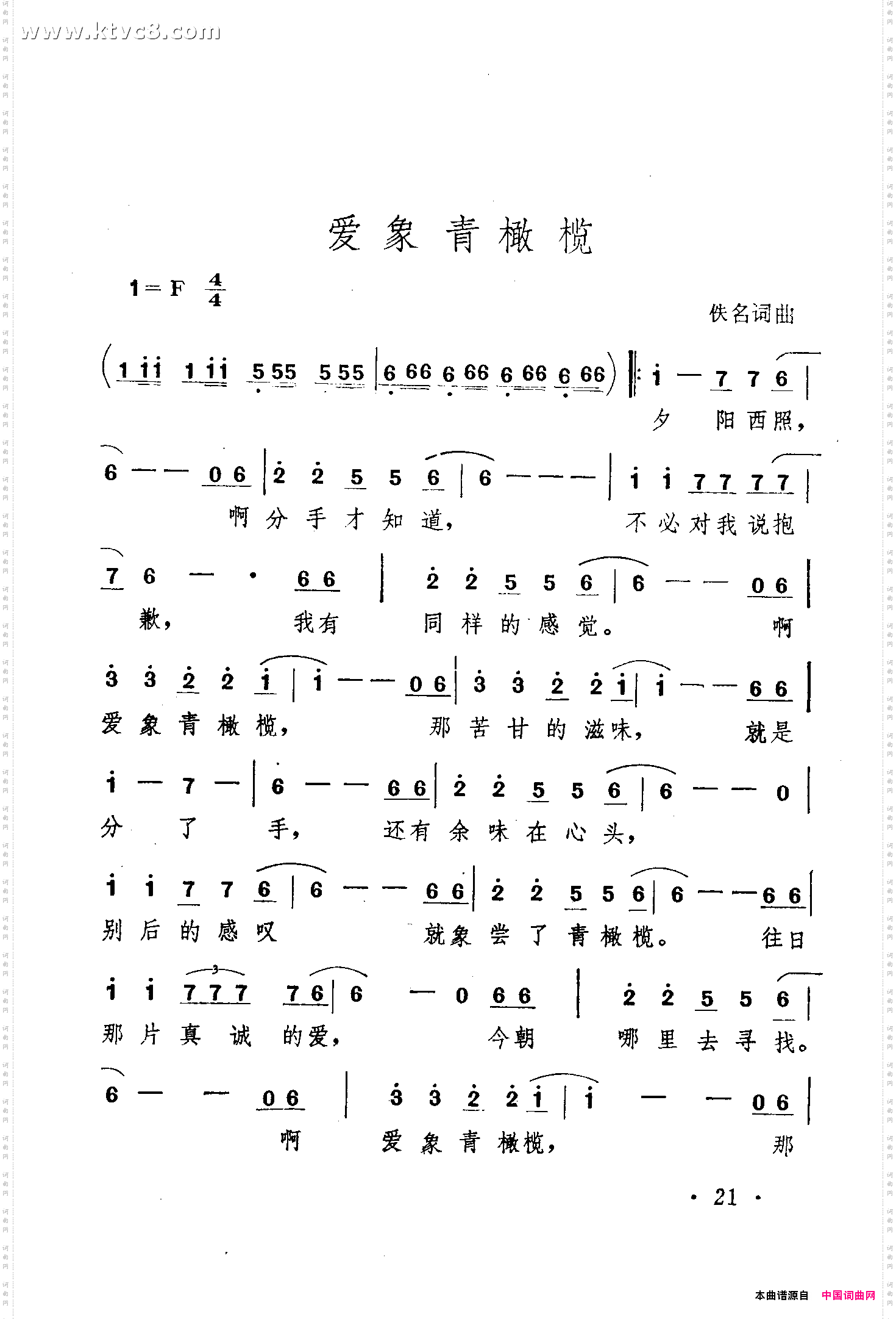爱象青橄榄
