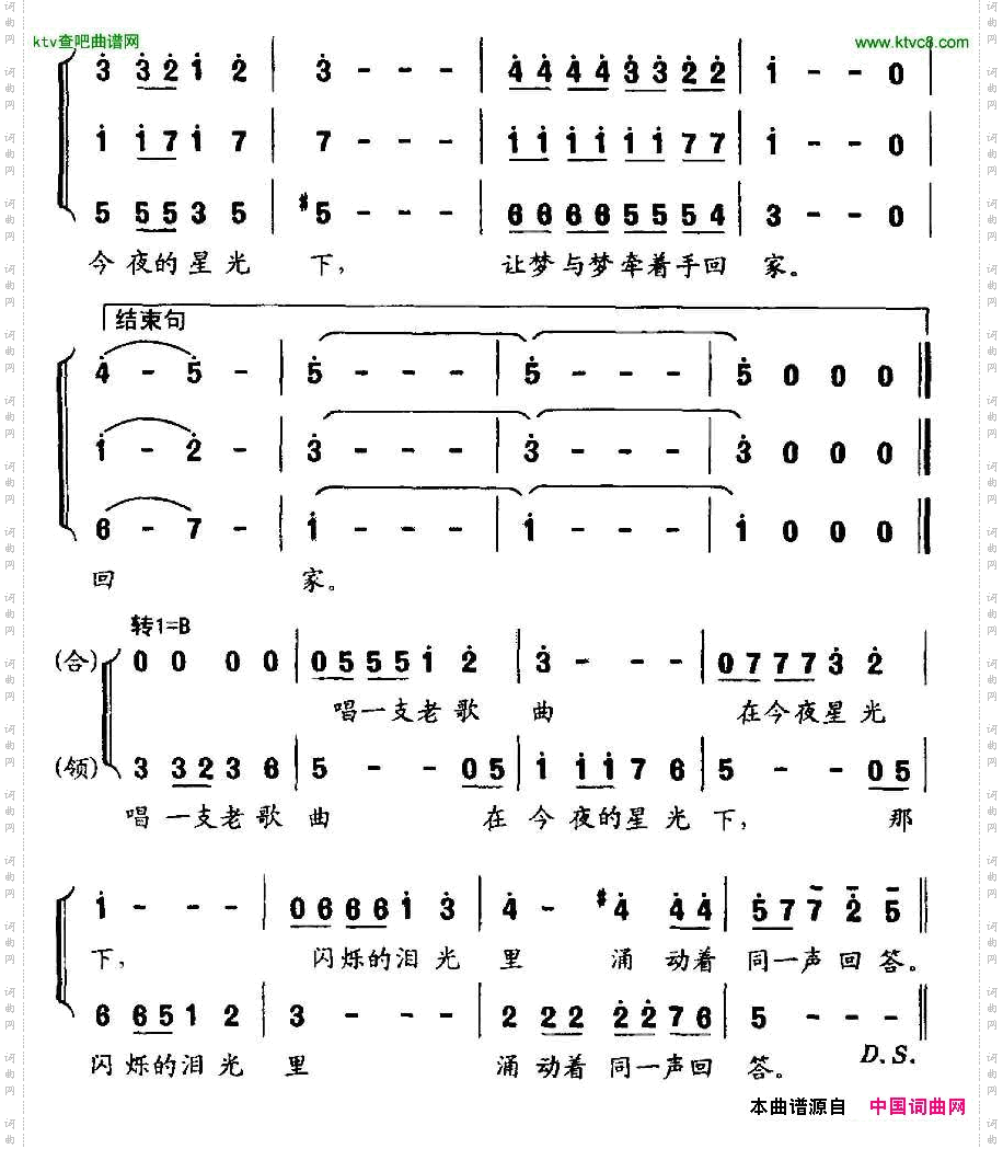 今夜的星光下合唱