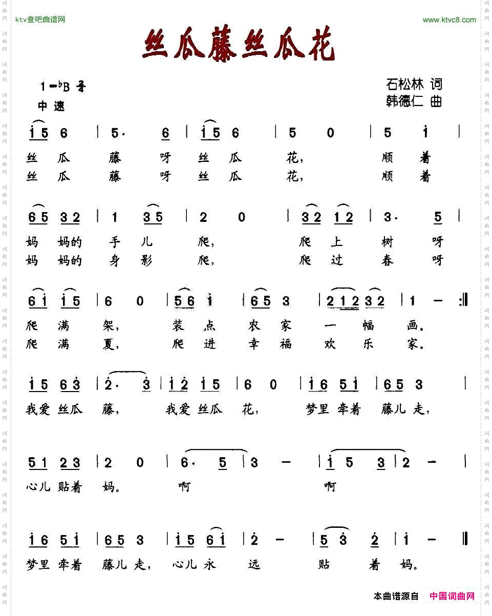 丝瓜藤丝瓜花（韩德仁版）