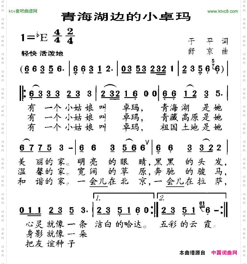 青海湖边的小卓玛