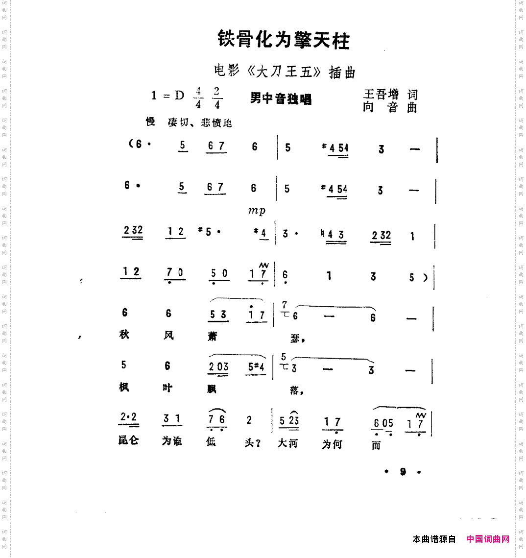 铁骨化为擎天柱《大刀王五》插曲