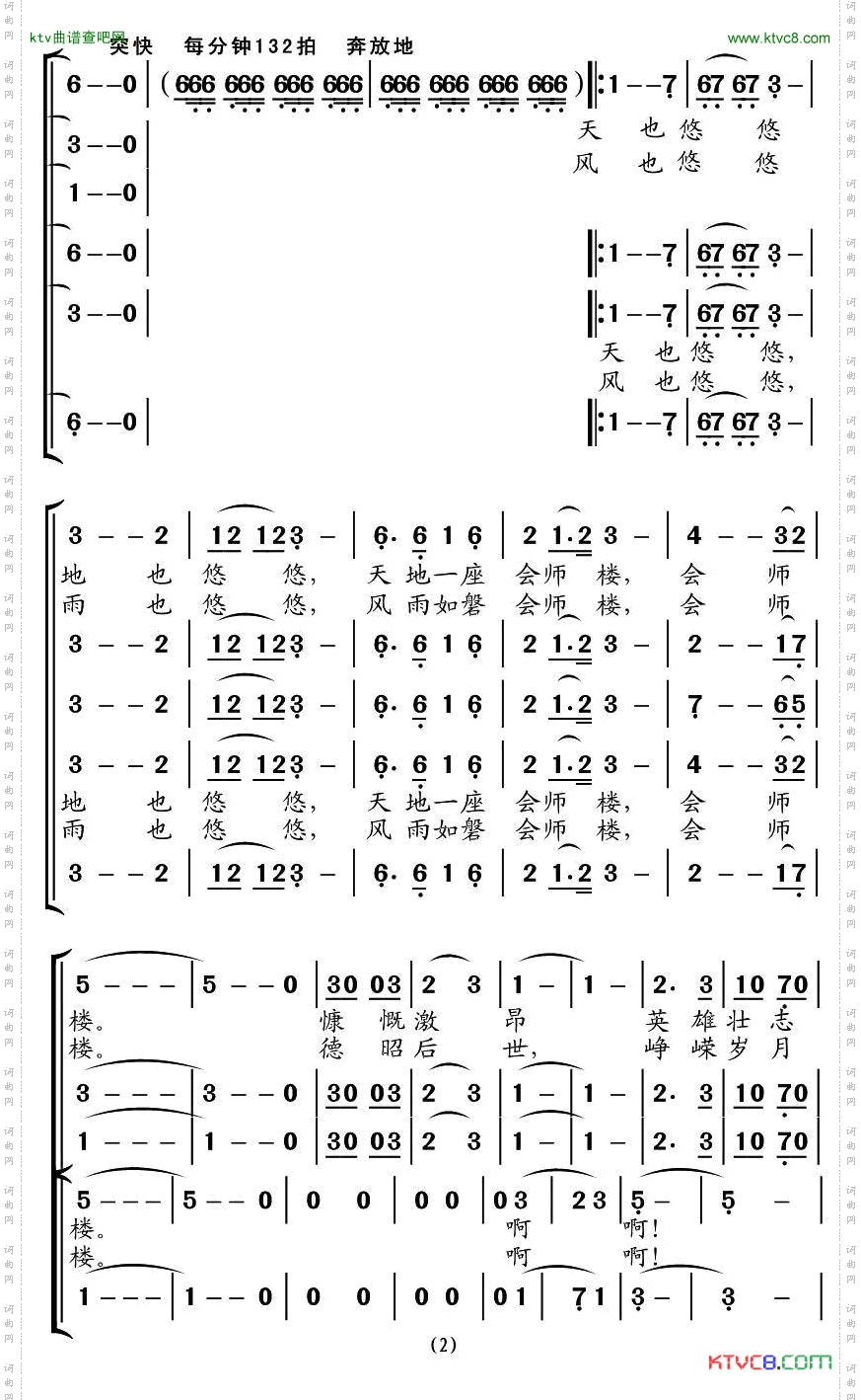 放歌会师楼交响合唱