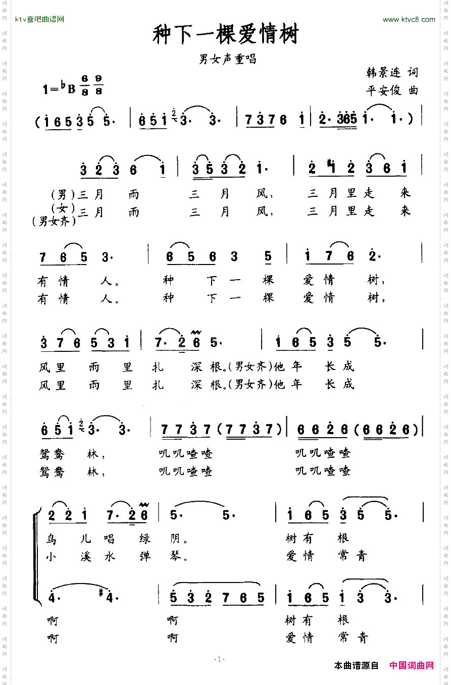 种下一棵爱情树