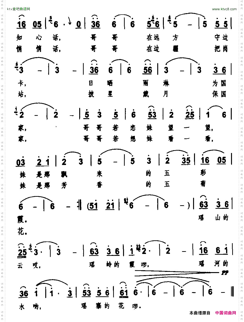 妹是那飘来的五彩霞曹玉章词陈建华曲