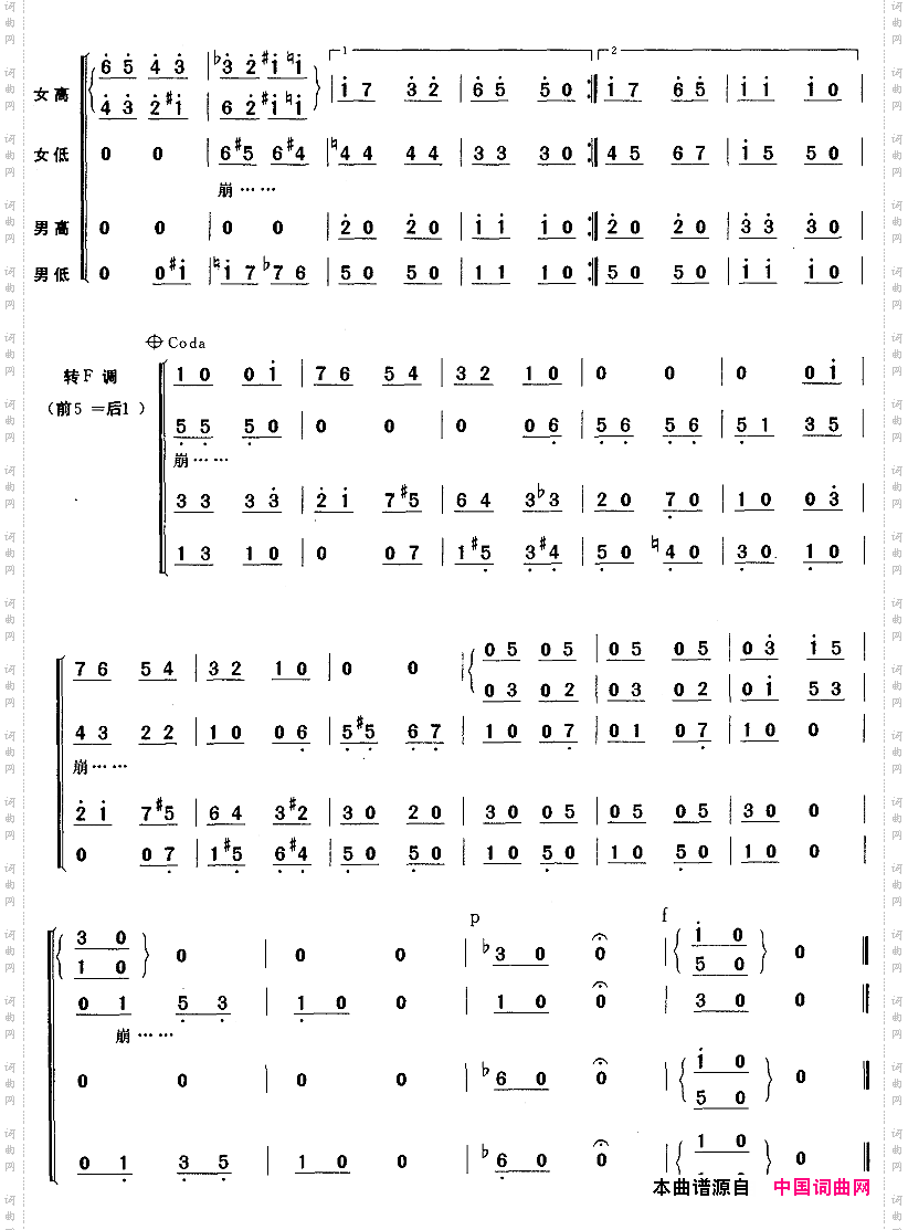 拨弦波尔卡无伴奏混声四部合唱