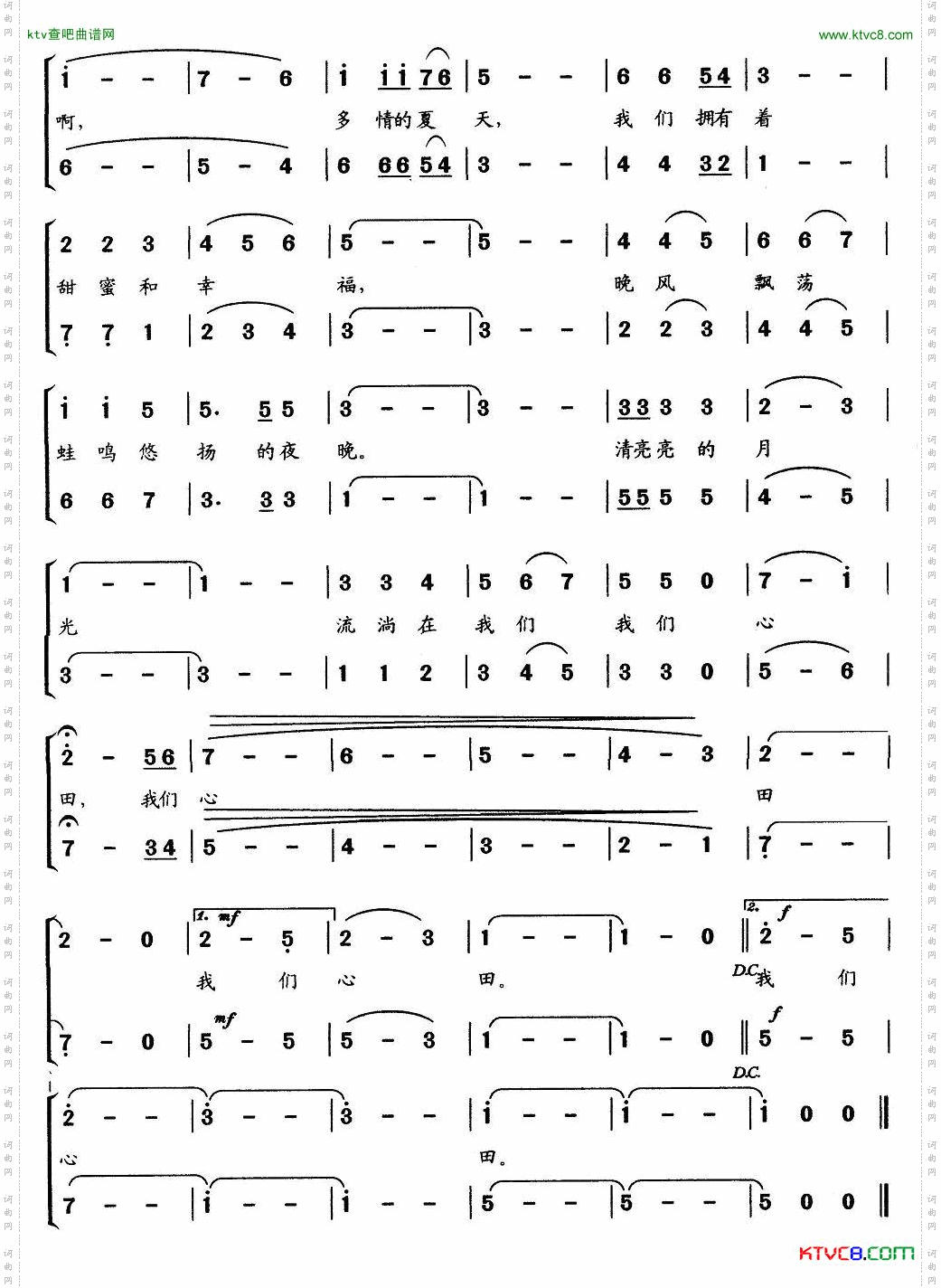 多情的夏天女声小合唱