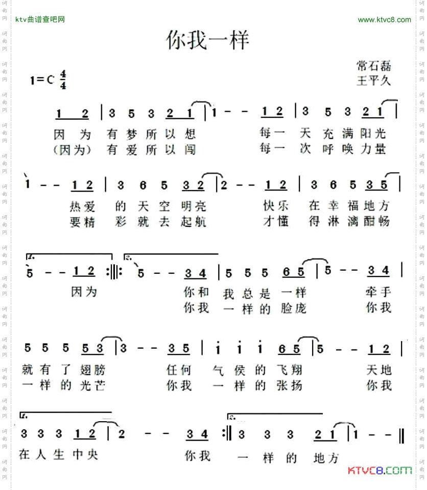 你我一样