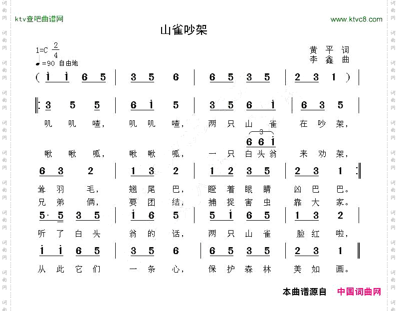 山雀吵架
