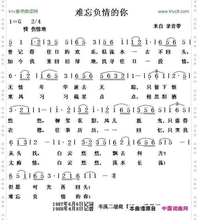 难忘负情的你