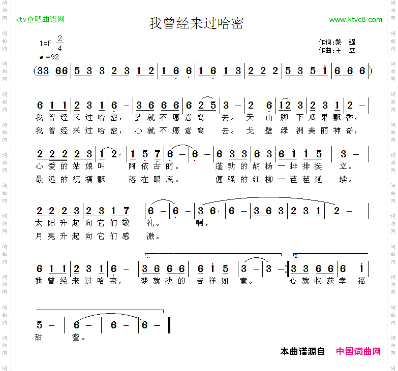 我曾经来过哈密