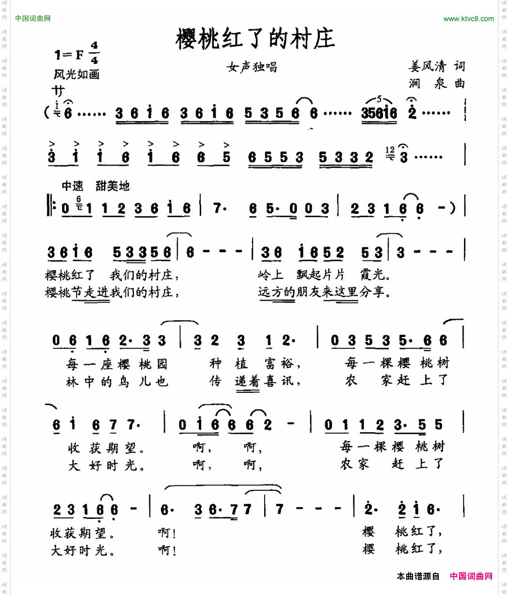 樱桃红了的村庄