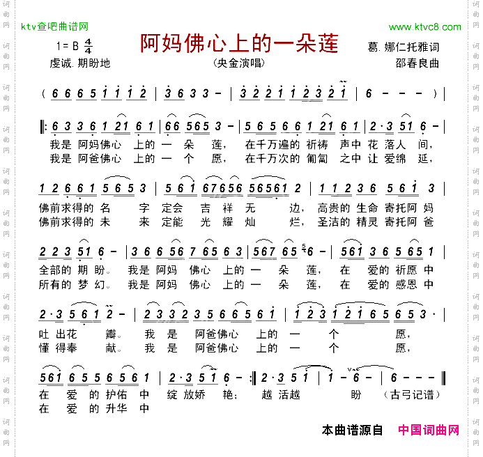 阿妈佛心上的一朵莲
