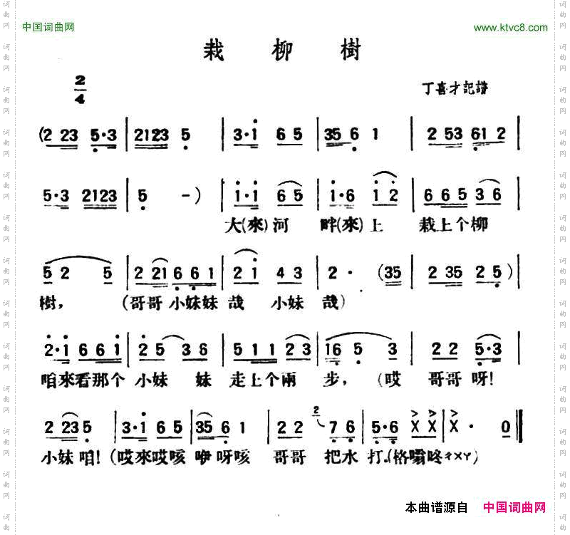 栽柳树_陕北榆林小曲