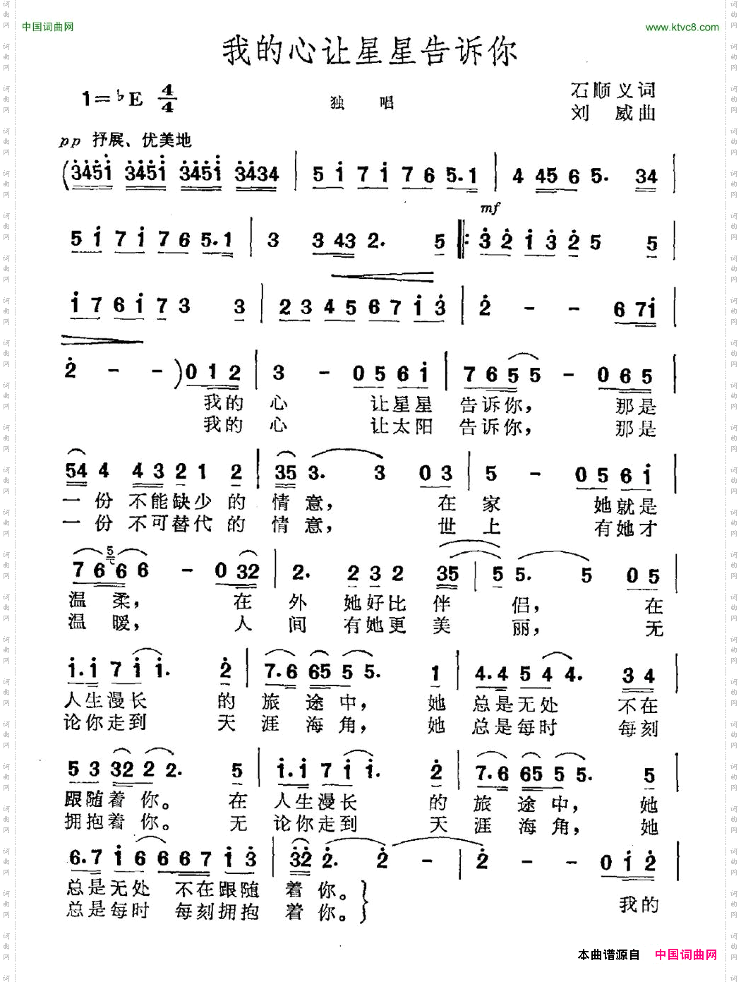 我的心让星星告诉你