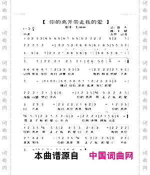 你的离开带走我的爱