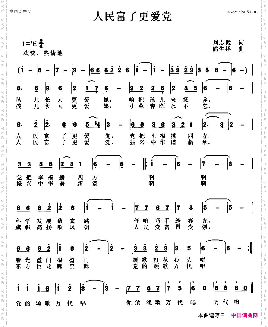人民富了更爱党